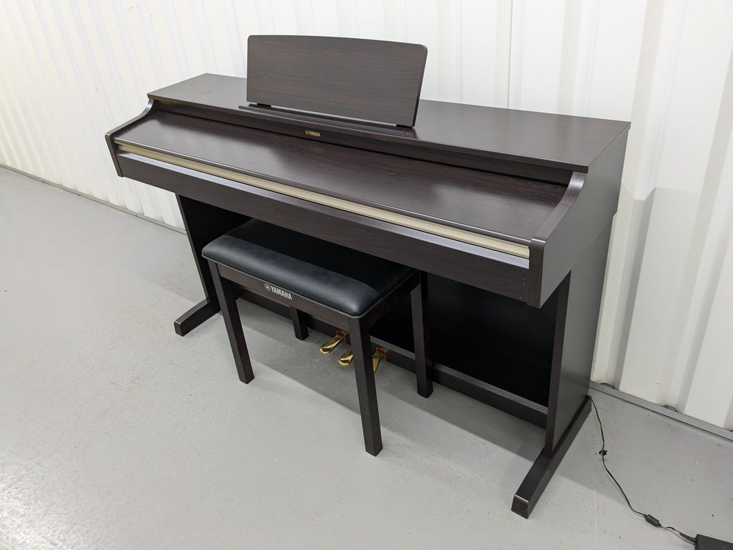 Yamaha Arius YDP-162 Digital Piano in rosewood, clavinova keyboard stock # 24288