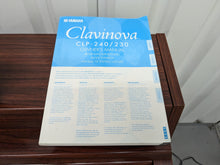 Load image into Gallery viewer, Yamaha Clavinova CLP-230 Digital Piano and stool in mahogany stock nr 24294
