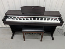 Load image into Gallery viewer, Yamaha Arius YDP-141 digital piano and stool in dark rosewood stock # 24302
