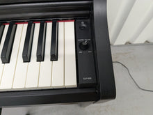 Load image into Gallery viewer, Yamaha clavinova CLP-525 digital piano and stool in satin black stock # 24304
