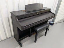 Load image into Gallery viewer, Roland HP-7e digital piano and stool in dark rosewood finish stock number 24306
