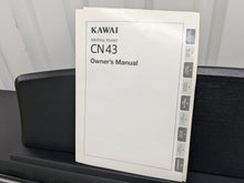 Load image into Gallery viewer, Kawai CN43 Digital piano and stool in satin black finish stock #24338
