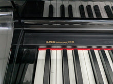 Load image into Gallery viewer, Kawai CN31 digital piano and stool in polished ebony glossy black stock number 24351
