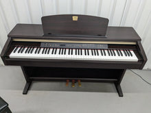 Load image into Gallery viewer, Yamaha Clavinova CLP-120 Digital Piano and stool in dark rosewood stock #24346
