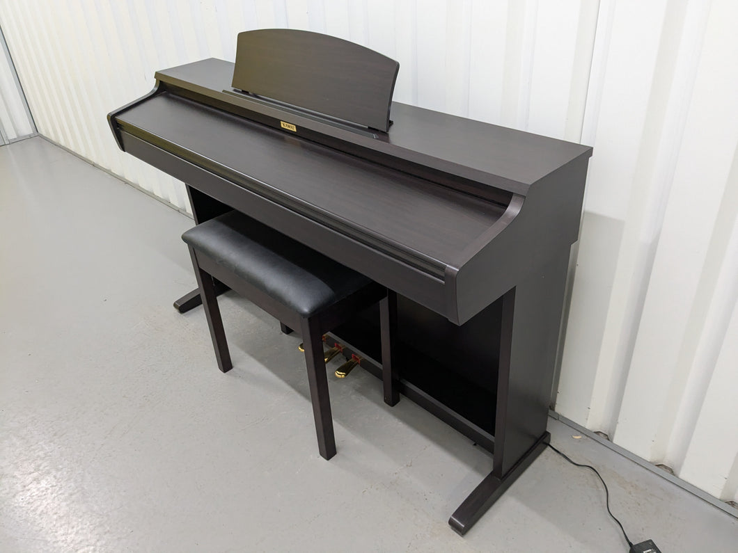 Kawai KDP90 digital piano and stool in dark rosewood finish stock number 24413