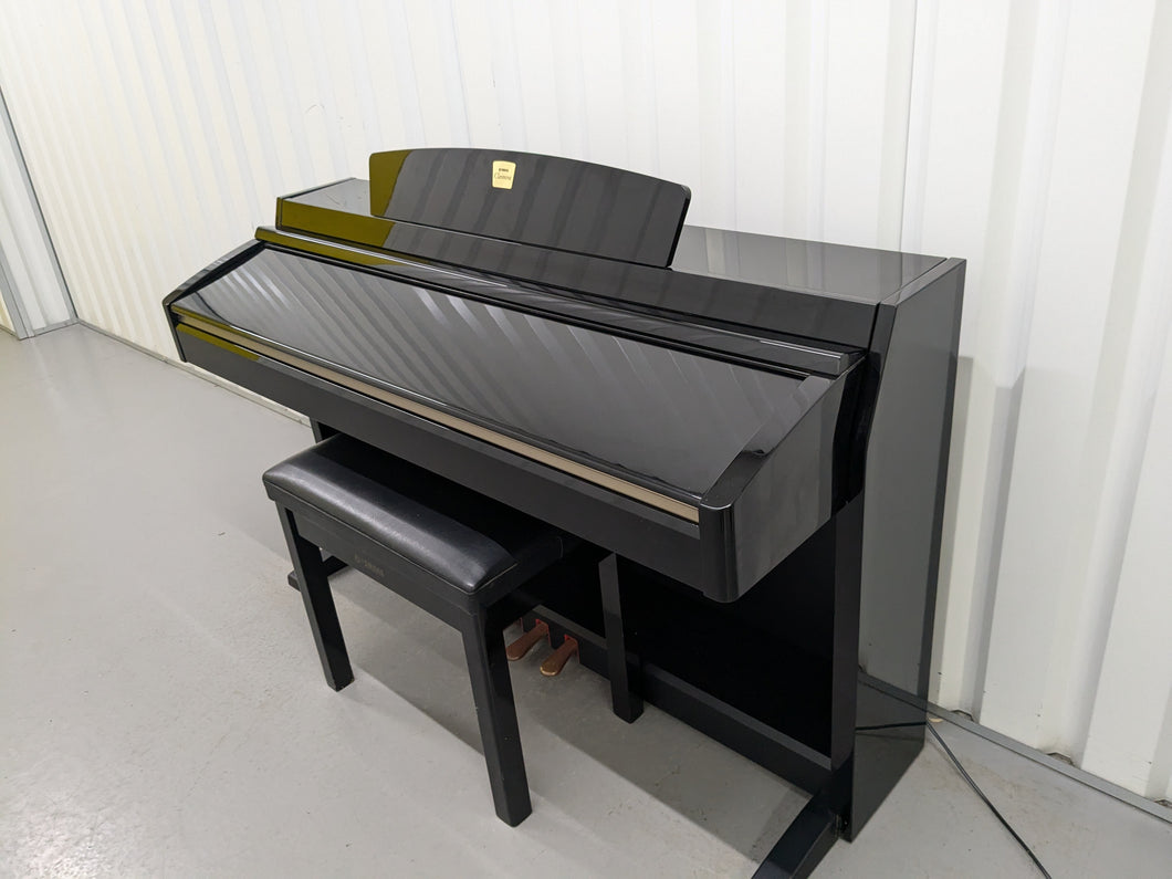 Yamaha Clavinova CLP-230PE piano +stool polished ebony glossy black stock # 24425