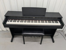 Load image into Gallery viewer, Yamaha Arius YDP-163 Digital Piano and stool in satin black, clavinova keyboard stock # 24421
