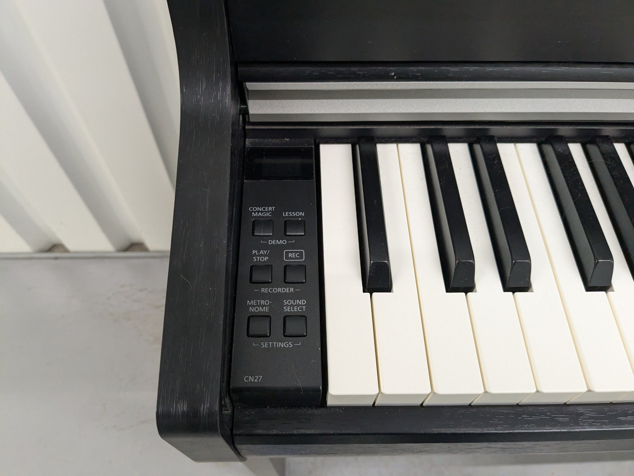 Kawai CN27 digital piano and stool in satin black finish stock