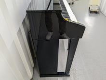 Load image into Gallery viewer, Roland HP506 Digital Piano glossy black wooden action keys + stool Stock nr 24443
