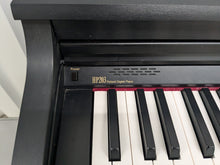Load image into Gallery viewer, Roland HP203 digital piano and stool in satin black finish stock number 24478
