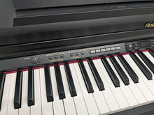 Load image into Gallery viewer, Roland HP203 digital piano and stool in satin black finish stock number 24478
