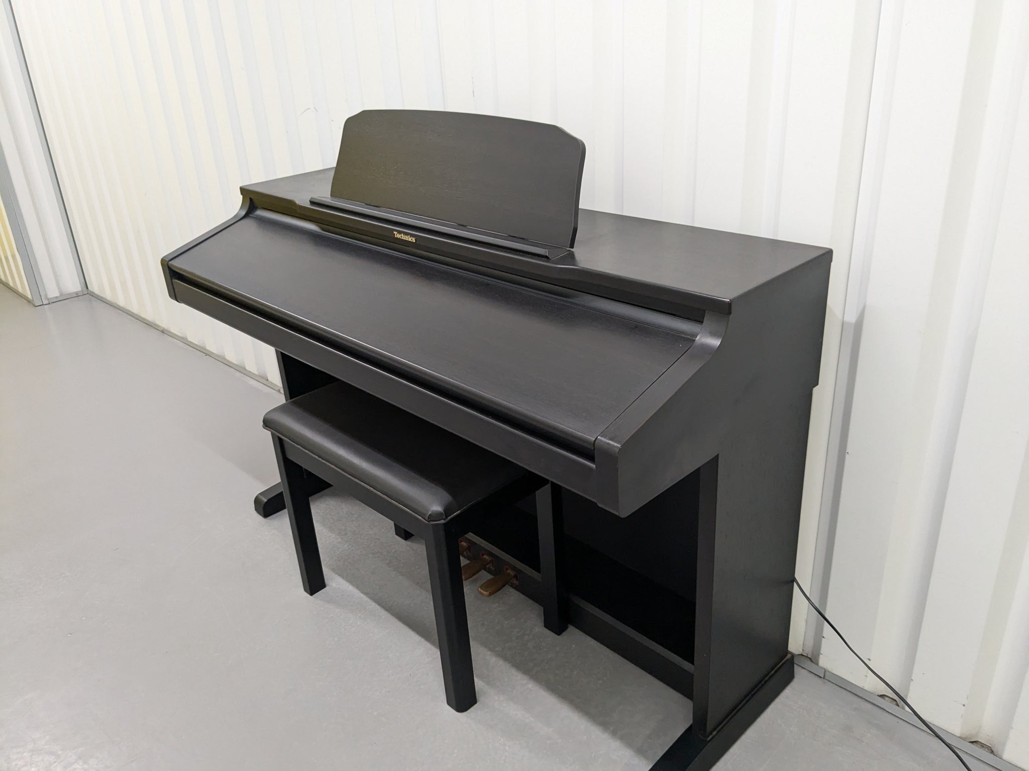 TECHNICS SX-PX554 DIGITAL PIANO AND STOOL IN SATIN BLACK stock number –  Sulinda Music