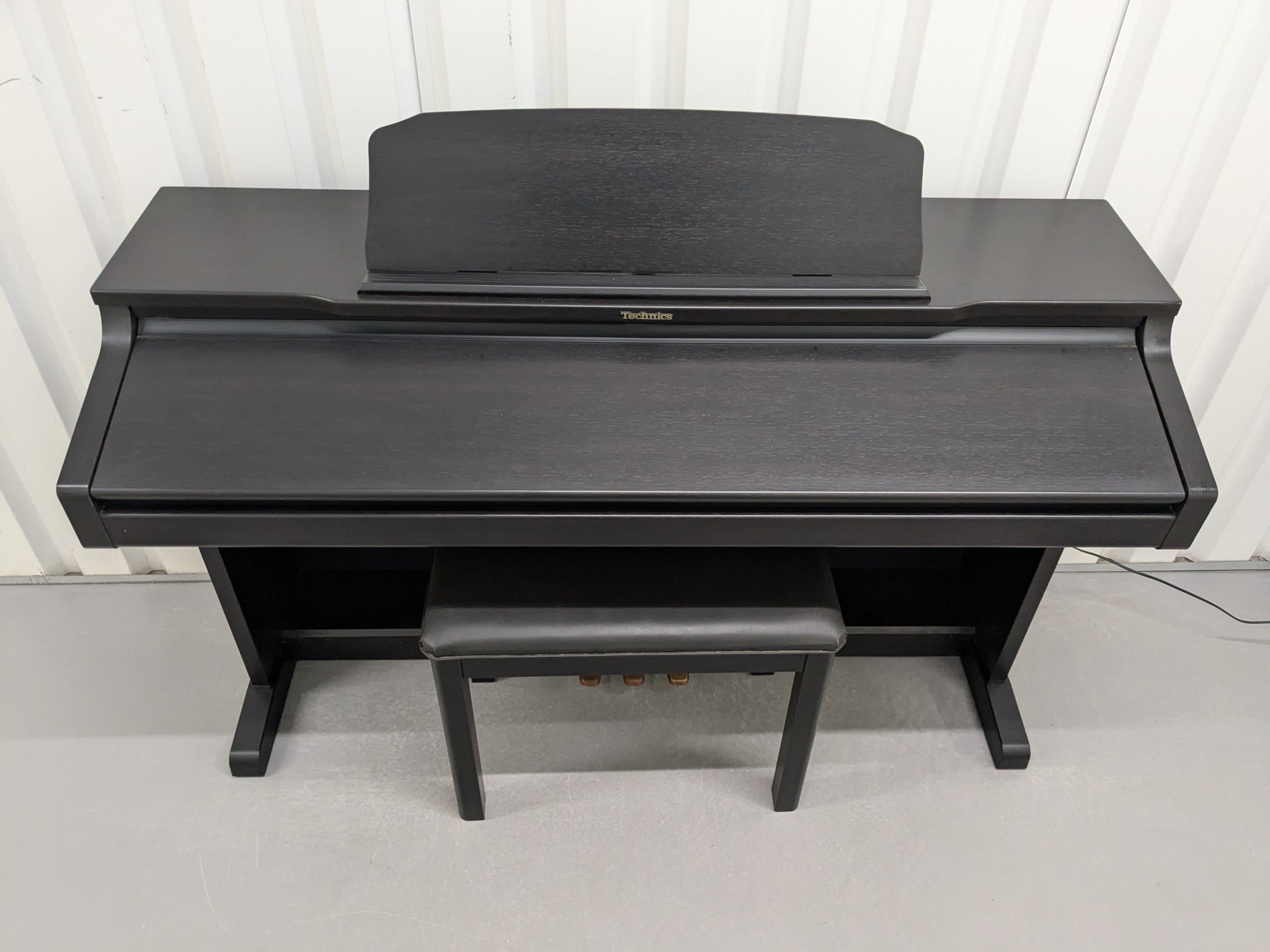 TECHNICS SX-PX554 DIGITAL PIANO AND STOOL IN SATIN BLACK stock number –  Sulinda Music