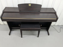 Load image into Gallery viewer, Yamaha Clavinova CLP-115 Digital Piano and stool in rosewood stock number 24497
