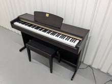 Load image into Gallery viewer, Yamaha Clavinova CLP-115 Digital Piano and stool in rosewood stock number 24497
