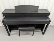 Load image into Gallery viewer, Yamaha Clavinova CLP-575 in satin black finish+ stool stock # 24502
