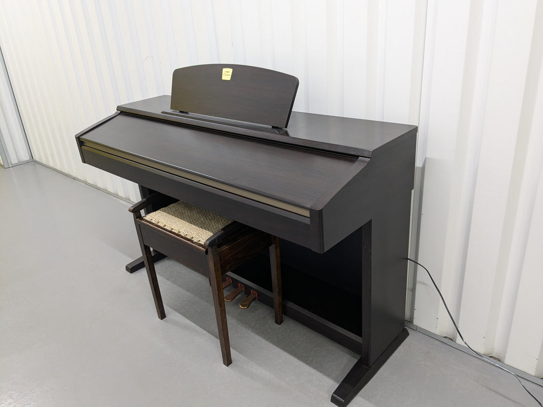 Yamaha Clavinova CLP-120 Digital Piano and stool in dark rosewood stock #24511