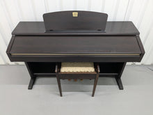 Load image into Gallery viewer, Yamaha Clavinova CLP-120 Digital Piano and stool in dark rosewood stock #24511
