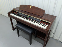 Load image into Gallery viewer, Yamaha Clavinova CLP-150 digital piano and stool in mahogany stock #24519
