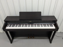 Load image into Gallery viewer, Roland HP302 digital piano and stool in dark rosewood finish stock number 24476
