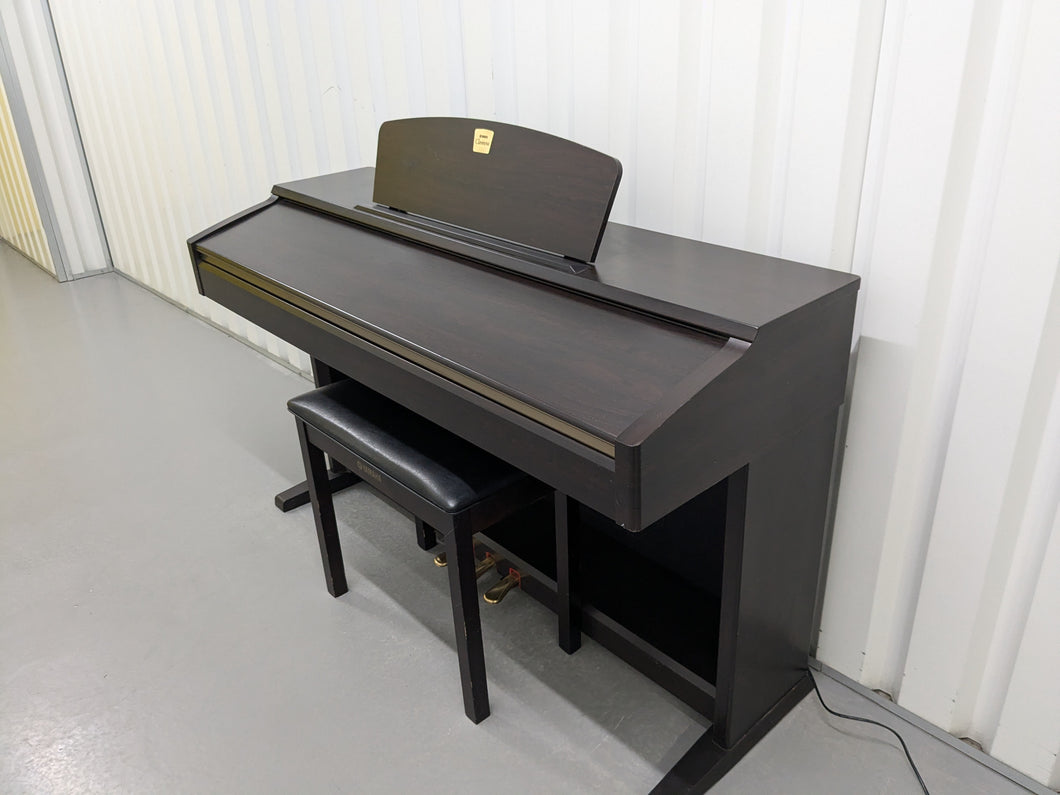 Yamaha Clavinova CLP-120 Digital Piano and stool in dark rosewood stock #24518