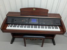 Load image into Gallery viewer, Yamaha Clavinova CVP-303 Digital Piano arranger + stool in mahogany stock #24529
