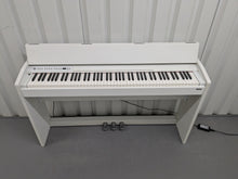 Load image into Gallery viewer, Roland F110 compact slim size Digital Piano in white  stock # 24539
