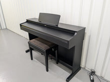 Load image into Gallery viewer, Yamaha Arius YDP-163 Digital Piano and stool in satin black clavinova keyboard stock # 24551
