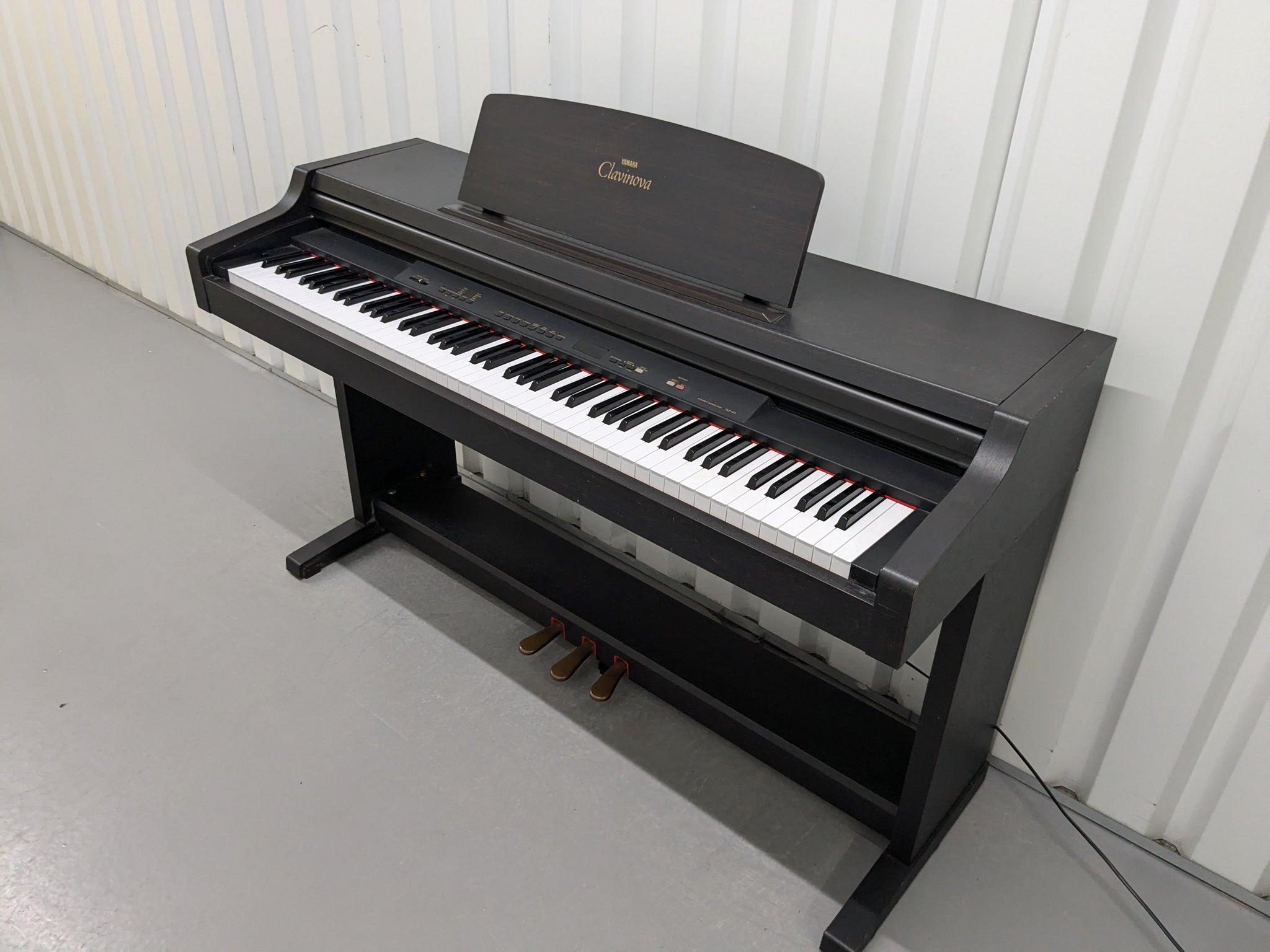 yamaha clavinova pedal Yamaha Clavinova CLP-411 Digital Piano Full Size 88 keys 3 pedals stoc – Sulinda Music