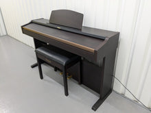 Load image into Gallery viewer, Roland HP101e Digital Piano and stool in dark rosewood finish stock # 24557
