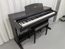 Load image into Gallery viewer, Yamaha Clavinova CLP-820 Digital Piano and stool in dark rosewood stock nr 24563
