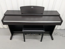 Load image into Gallery viewer, Yamaha Arius YDP-141 digital piano and stool in rosewood stock # 24574
