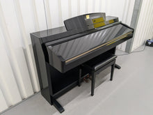 Load image into Gallery viewer, Yamaha Clavinova CLP-240PE Digital Piano polished GLOSSY BLACK stock # 24598
