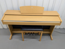Load image into Gallery viewer, Yamaha Arius YDP-140 digital piano and stool cherry wood finish stock # 24588

