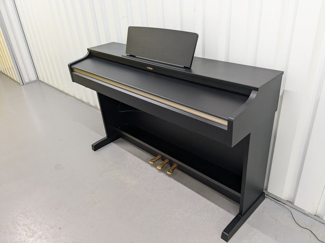Yamaha Arius YDP-162 Digital Piano satin black, clavinova keyboard stock # 24637