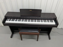 Load image into Gallery viewer, Yamaha Arius YDP-143 Digital Piano and stool dark rosewood finish stock #24639
