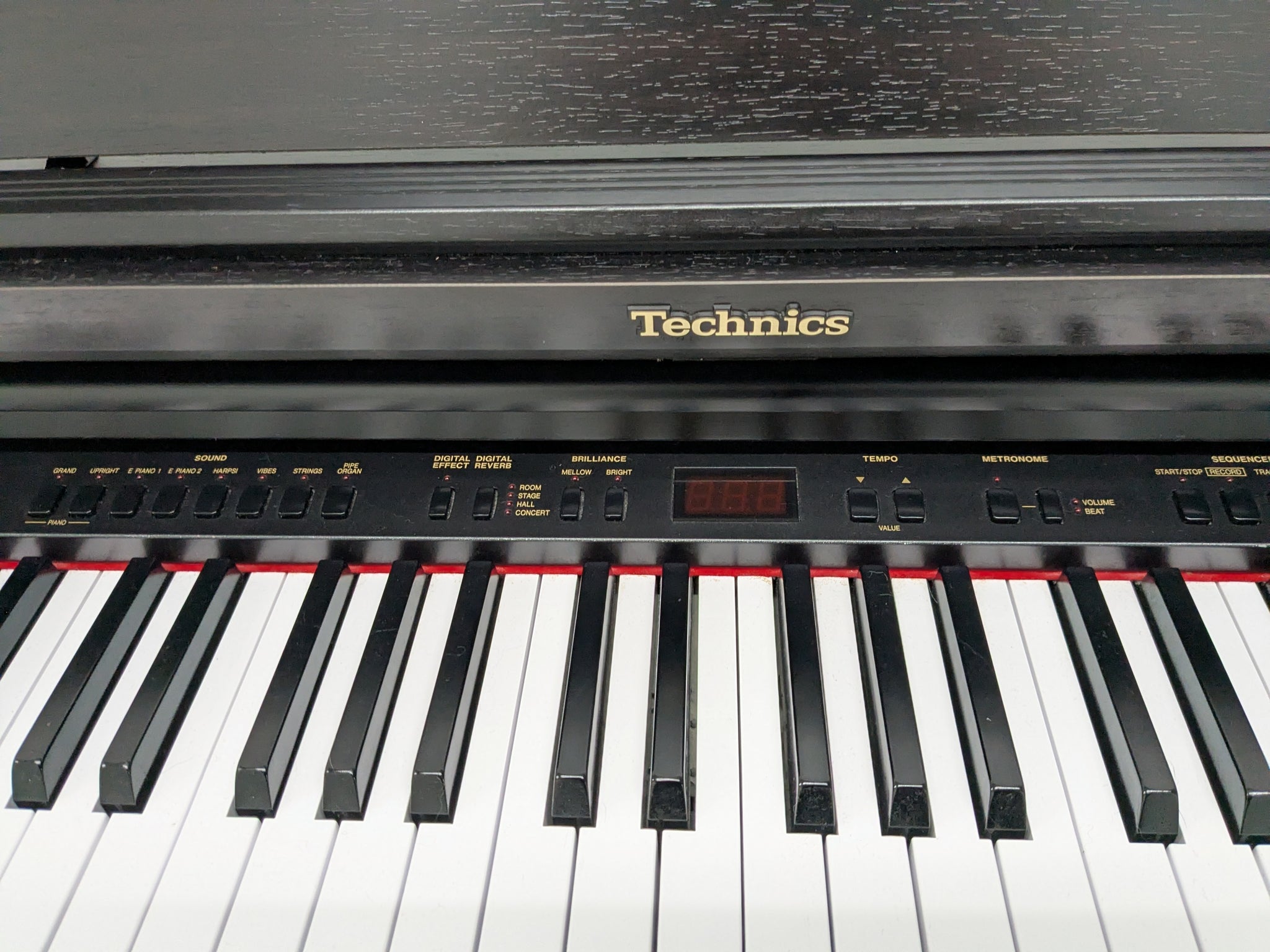 TECHNICS SX-PX552 DIGITAL PIANO AND STOOL IN SATING BLACK stock