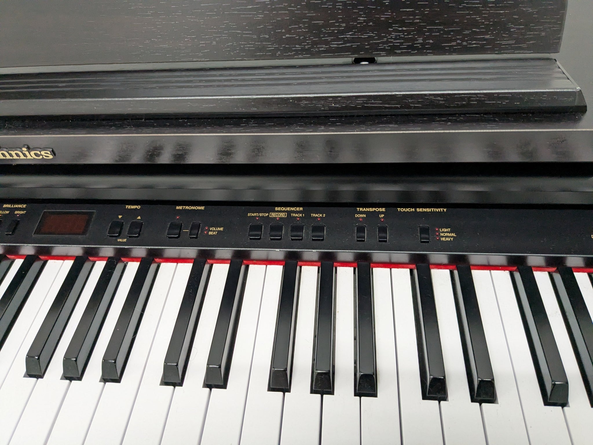 TECHNICS SX-PX552 DIGITAL PIANO AND STOOL IN SATING BLACK stock