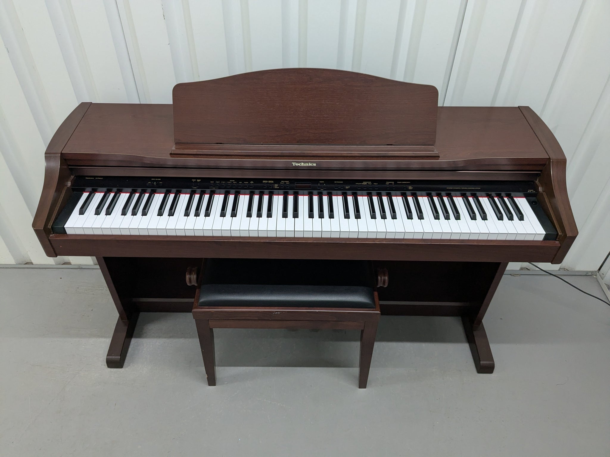 TECHNICS SX-PX662 DIGITAL PIANO AND STOOL IN MAHOGANY stock number