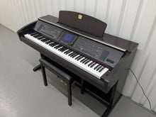 Load image into Gallery viewer, Yamaha Clavinova CVP-303 Digital Piano arranger + stool in dark rosewood stock #24650
