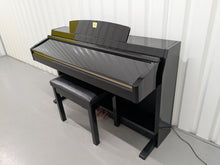 Load image into Gallery viewer, Yamaha Clavinova CLP-240PE Digital Piano polished GLOSSY BLACK stock # 25019
