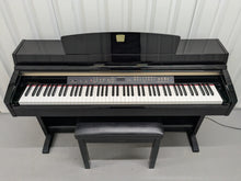 Load image into Gallery viewer, Yamaha Clavinova CLP-240PE Digital Piano polished GLOSSY BLACK stock # 25019
