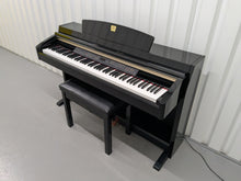 Load image into Gallery viewer, Yamaha Clavinova CLP-240PE Digital Piano polished GLOSSY BLACK stock # 25019
