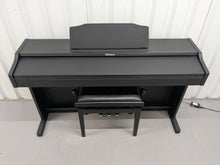 Load image into Gallery viewer, Roland RP102 digital piano and stool in satin black finish stock number 25008
