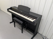 Load image into Gallery viewer, Roland RP102 digital piano and stool in satin black finish stock number 25008
