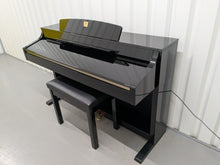 Load image into Gallery viewer, Yamaha Clavinova CLP-340PE glossy black polished ebony Piano stock #25011
