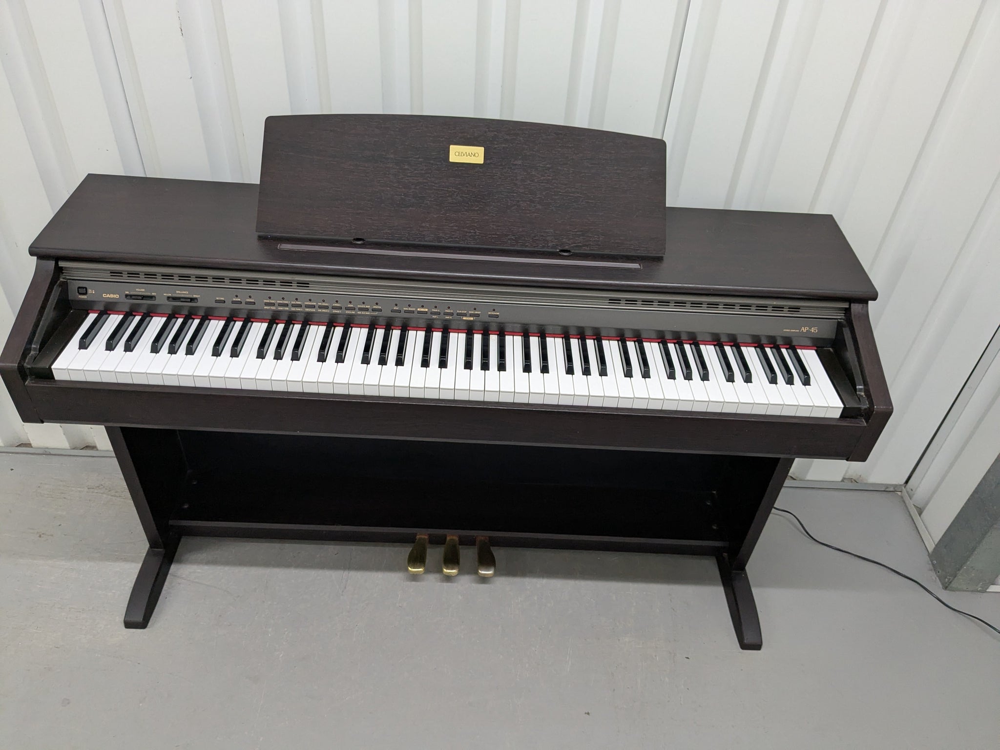Casio Celviano AP-45 Digital Piano in dark rosewood finish, hammer 