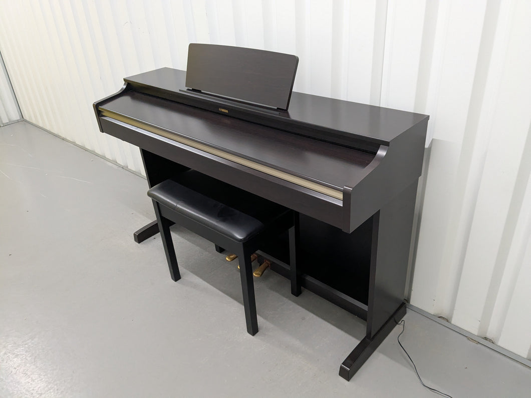 Yamaha Arius YDP-162 Digital Piano in rosewood, clavinova keyboard stock # 25014