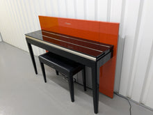 Load image into Gallery viewer, YAMAHA Clavinova MODUS CLP-F01 in Polished Ebony+Orange with stool stock #25039
