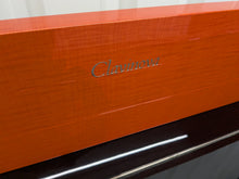 Load image into Gallery viewer, YAMAHA Clavinova MODUS CLP-F01 in Polished Ebony+Orange with stool stock #25039
